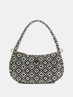 Guess - Black Basket Weave Rianee Handbag