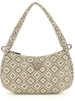 Guess - Taupe Basket Weave Rianee Handbag
