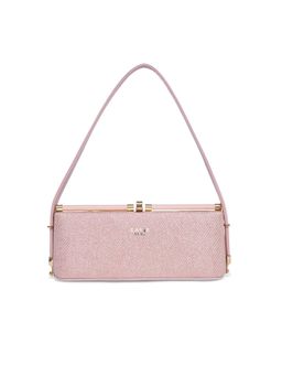 Lavie Luxe - Women's Glam Parallel Horizontal Small Satchel Handbag (S)