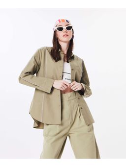 TWIST by Ipekyol - Khaki Shirt