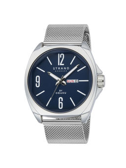 Strand by Obaku - Douglas Cyan Blue Dial Quartz Watch For Men (S722GDCLMC)