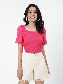 Fabindia - Pink Cotton Waist Length Top