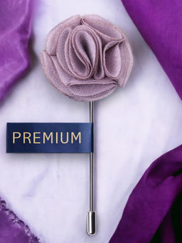 PELUCHE - Garnished with Love Grey Brooch Lapel Pin For Men