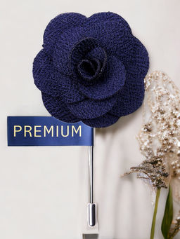 PELUCHE - Brawny Delicacy Blue Brooch Lapel Pin For Men