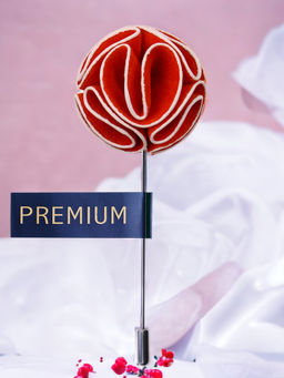 PELUCHE - So Soothing Orange Brooch Lapel Pin For Men