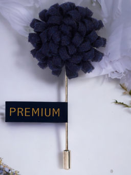 PELUCHE - A Glorious Crescendo Royal Blue Brooch Lapel Pin For Men