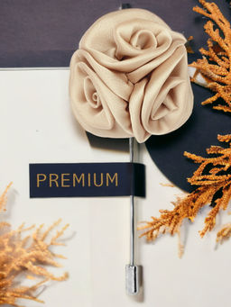 PELUCHE - Beige Brooch for Men