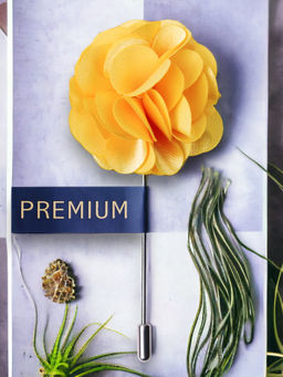 PELUCHE - Yellow Brooch for Men
