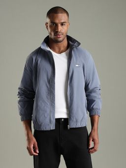 Tommy Hilfiger - Solid Regular Fit Nylon Jacket-Grey