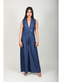 Fawn 24 - Denim Navy Blue Jumpsuit