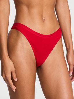 Victoria's Secret - Red Victoria's Secret Stretch Cotton High-Leg Scoop Thong Panty