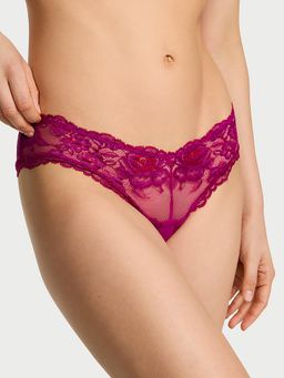 Victoria's Secret - Pink Very Sexy Rose Lace High-Leg Cheeky Panty