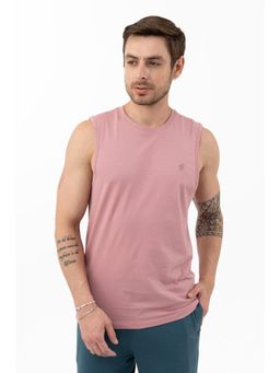 DCYPHR - Mens Core Lite Flex Tank Top-Dusk Pink