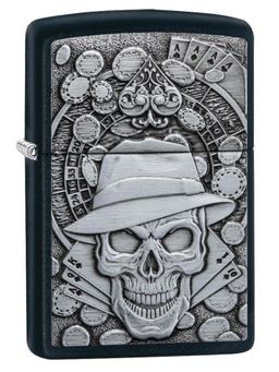 Zippo - Gambling Skull Windproof Pocket Lighter