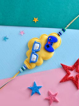 Voylla - Glasses and Controller Thread Rakhi for Kids