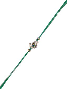 Voylla - Lord Krishna Thread Rakhi with Roli Chawal and Card for Brother (Set of 3)