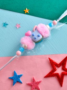 Voylla - Colourful Motif Beads Thread Rakhi for Kids