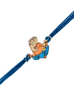 Voylla - Colourful Lord Ganesh Thread Rakhi for Kids