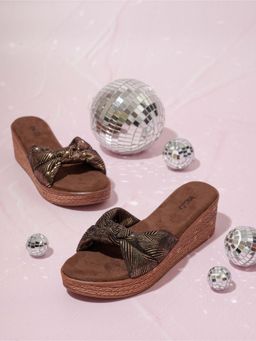 Inc.5 - Women Gold Casual Heels