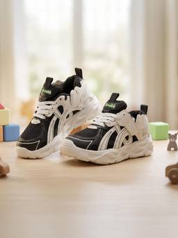 LIBERTY - Lucy and Luke Ghd-K3E Black Sports Lacing Walking Shoes for Kids
