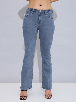 STORMY JEANS - Mellow Mood Solid Blue Jeans