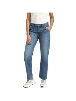Calvin Klein - Straight Fit Low Distress Light Fade Blue Jeans