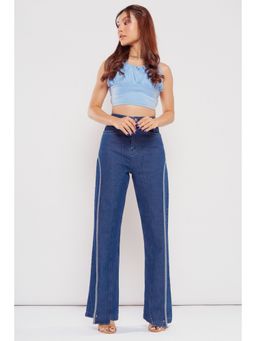 FREAKINS - Split Panelled Straight Jeans