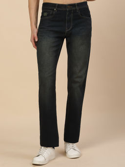 Cantabil - Black Men's Breathable and Soft Fastness Regular Fit Casual Denim Jeans