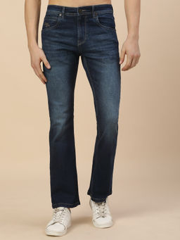 Cantabil - Men'S Breathable and Soft Fastness Regular Fit Casual Blue Denim Jeans