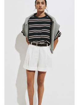 H&M - Women White Tailored Shorts