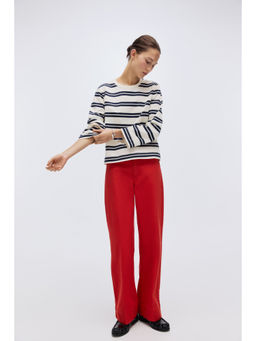 H&M - Women Red Canvas Trouser