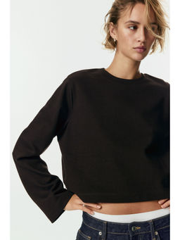 H&M - Women Brown Short Interlock T-Shirt