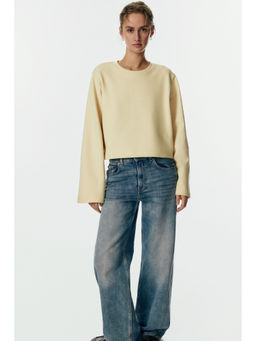 H&M - Women Yellow Short Interlock T-Shirt