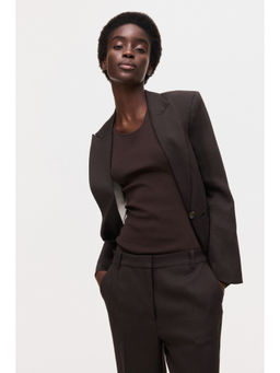 H&M - Women Brown Tailored Trouser