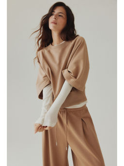 H&M - Women Beige Sweatshirt