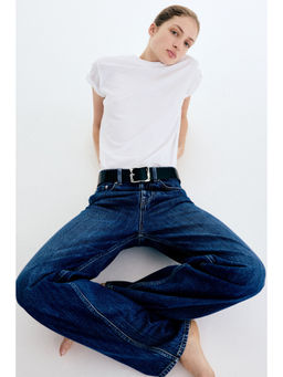 H&M - Women Blue Wide High Jeans