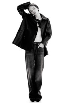 H&M - Women Black Wide High Jeans