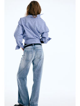 H&M - Women Blue Wide High Jeans