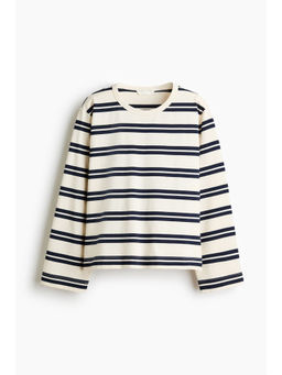 H&M - Women White Long-Sleeved Cotton T-Shirt