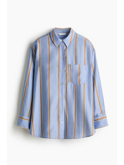 H&M - Women Blue Oversized Shirt
