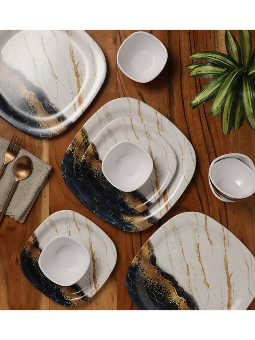 Dinnerware Sets Square Marble Plates Buy CDI Square Shaped Abstact