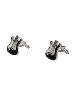 The Tie Hub - Black Guitar Cufflink
