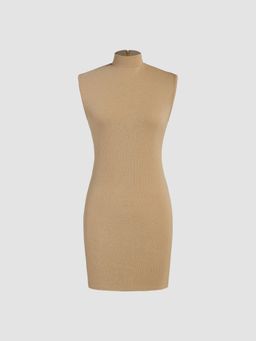 Cider - High Neck Mini Dress