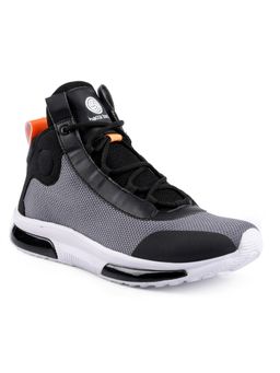 Bacca Bucci - Superstar High Top Grey Sneakers Streetwear Dual Air Cushion Rubber Outsole