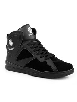 Bacca Bucci - Neo Comfy Mid Top Casual Chunky Streetwear Fashion Sneakers Black