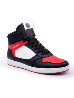 Bacca Bucci - Tiger Comfy Mid Top Casual Chunky Streetwear Fashion Sneakers Red