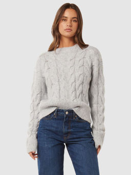 Forever New - Women's Grey Textured Sweater