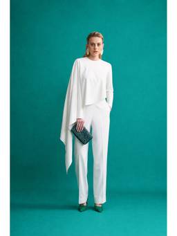 Notebook - Lucy Modest Ivory Jumpsuit