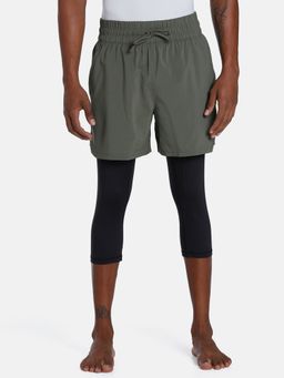 Puma - Studio 2in1 Mens Green Trackpants