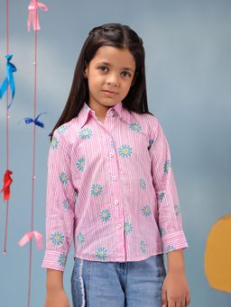 Rain & Rainbow - Striped Cotton Shirt